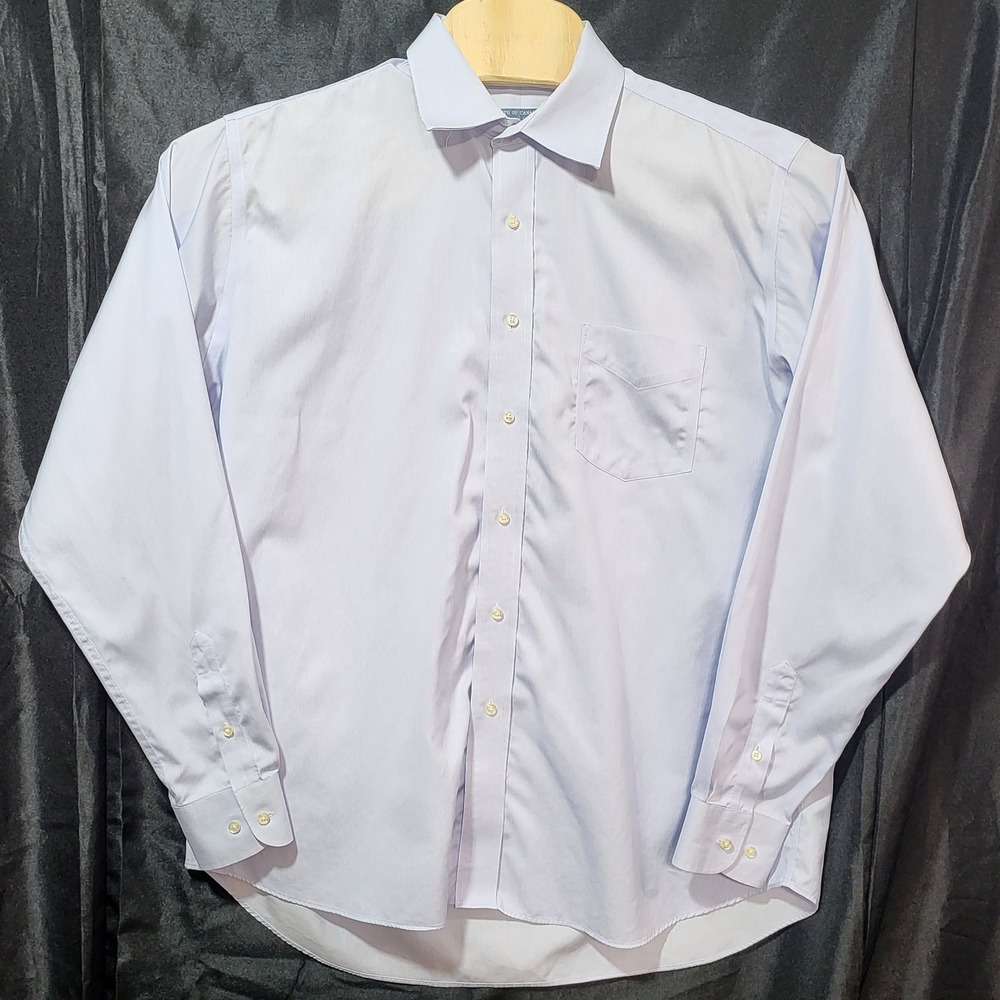 Forsyth of Canada Mens Micro Stripe Wrinkle Free Cotton Dress Shirt 16.5 36/37